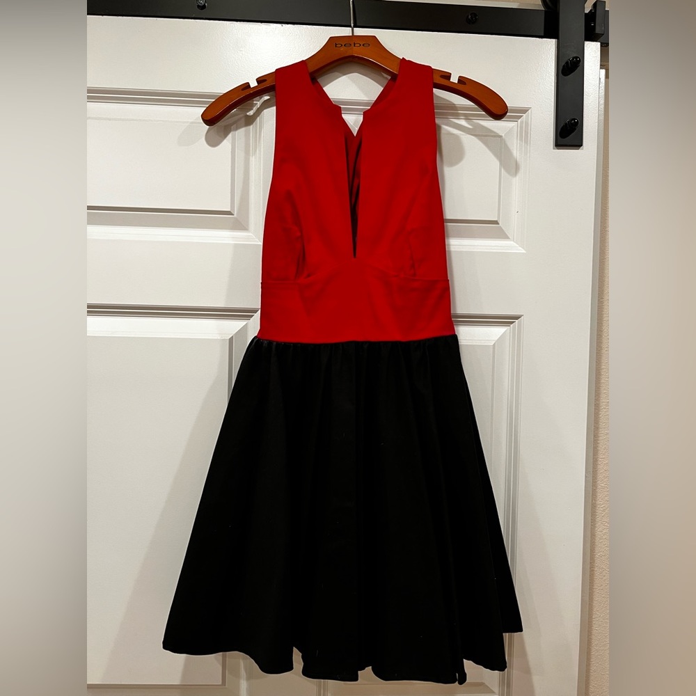Tailgate Couture fit and flare dress - Red and Black XS
